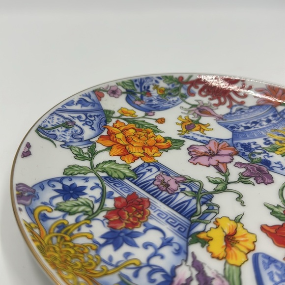 Museum Of Fine Arts Boston Japan Flower & Vase Pattern Plate Dish 7.75" - Picture 8 of 9